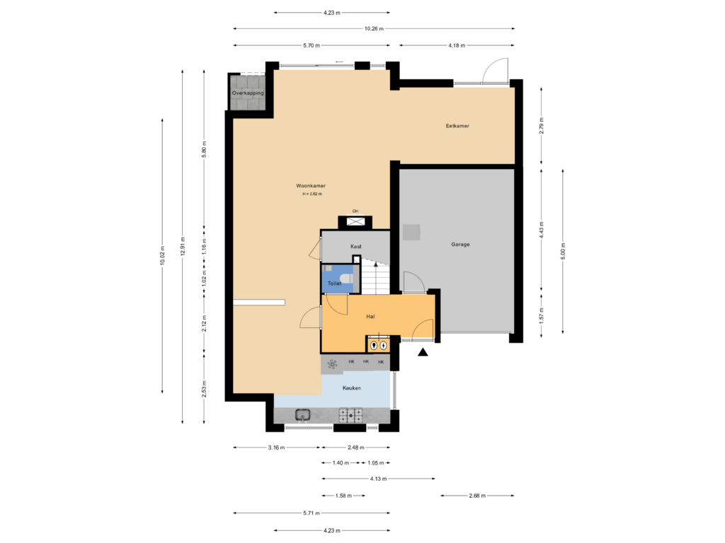 Bekijk plattegrond van Begane grond van Ruyshaven 9