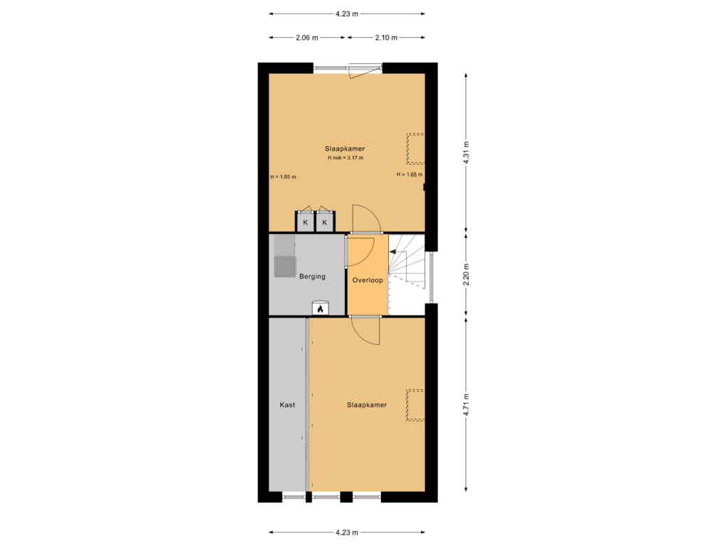 Bekijk plattegrond van 2e verdieping van Ruyshaven 9