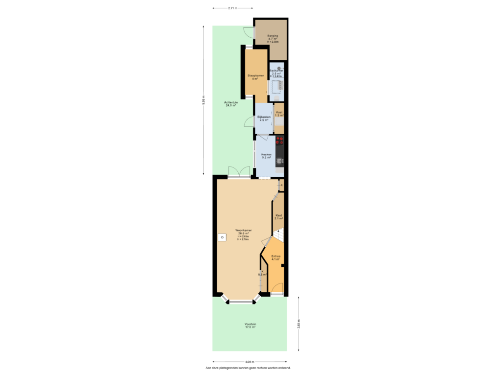 View floorplan of Situatie of Vermeerstraat 30