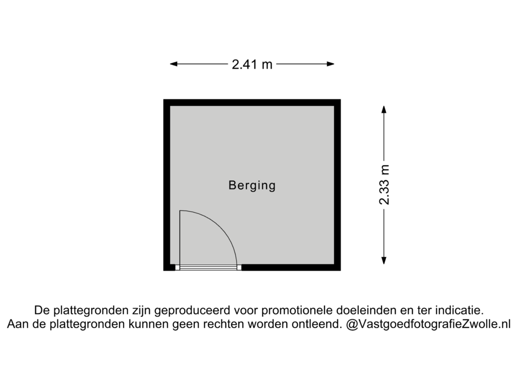 View floorplan of Berging of Graspieperstraat 115