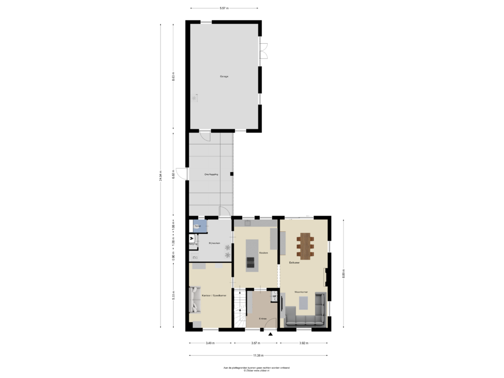 Bekijk plattegrond van Begane grond van Oud Laar 4