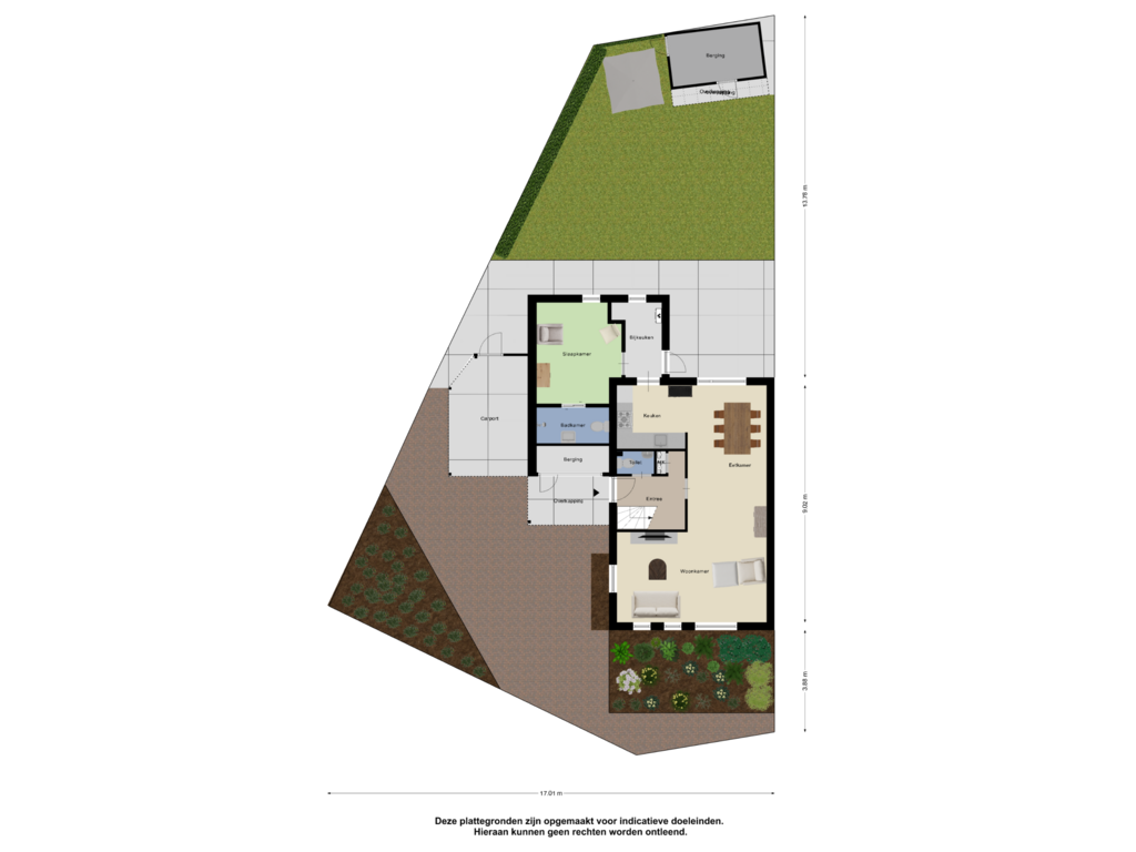 Bekijk plattegrond van Begane Grond Tuin van Wepel 21