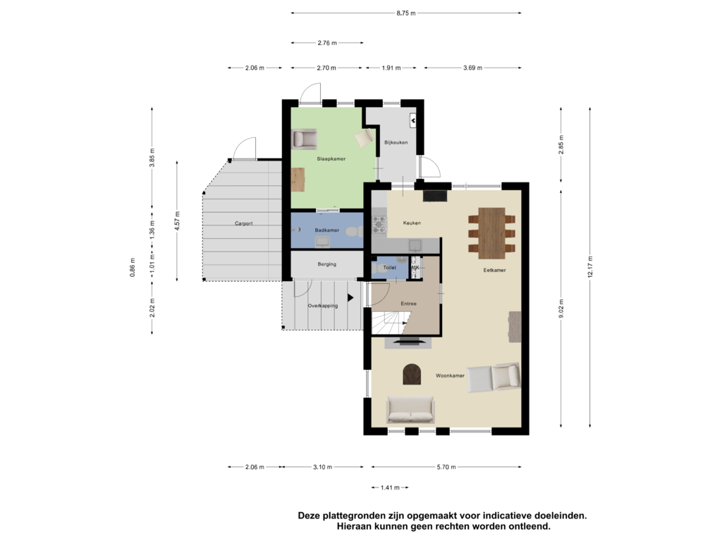 Bekijk plattegrond van Begane Grond van Wepel 21