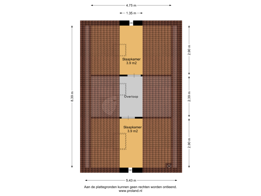 View floorplan of 2e Verdieping of Hunenoord 20