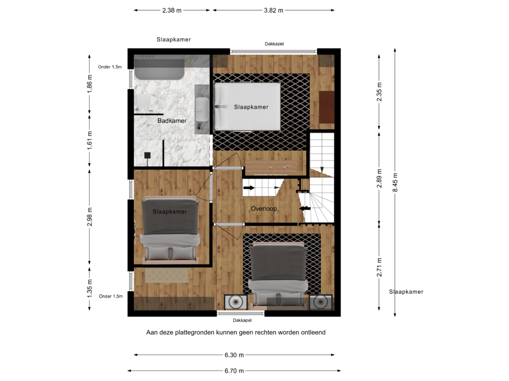 View floorplan of Eerste verdieping Willemsweg 36 of Willemsweg 36