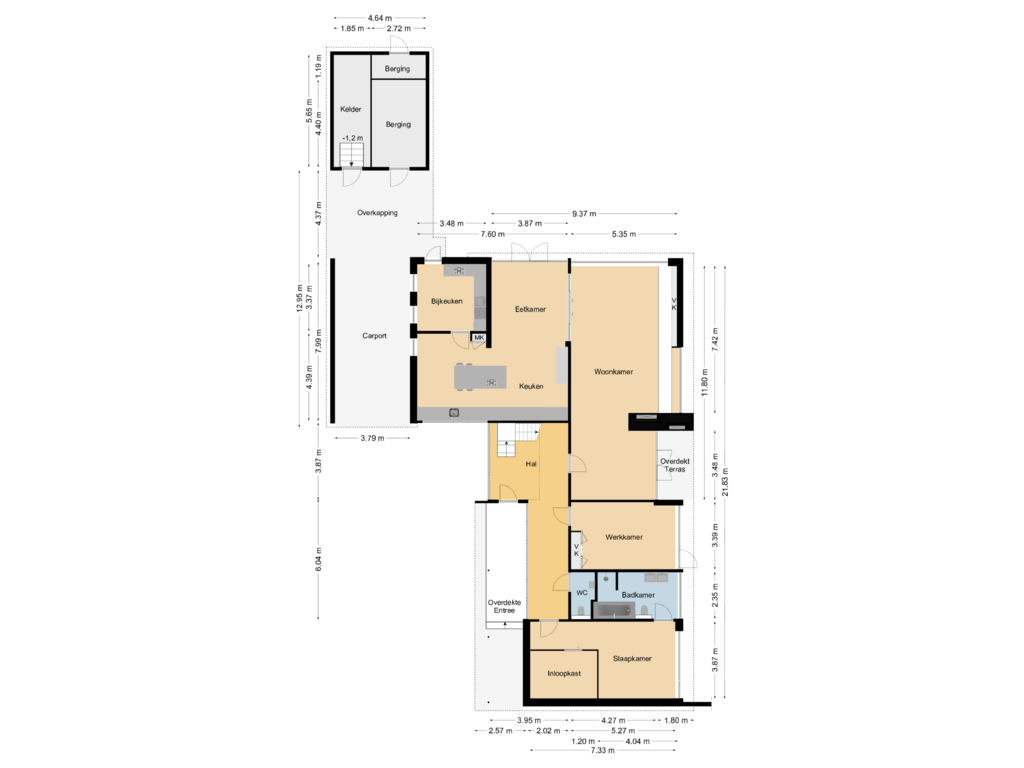 Bekijk plattegrond van Begane Grond van Ericalaan 58