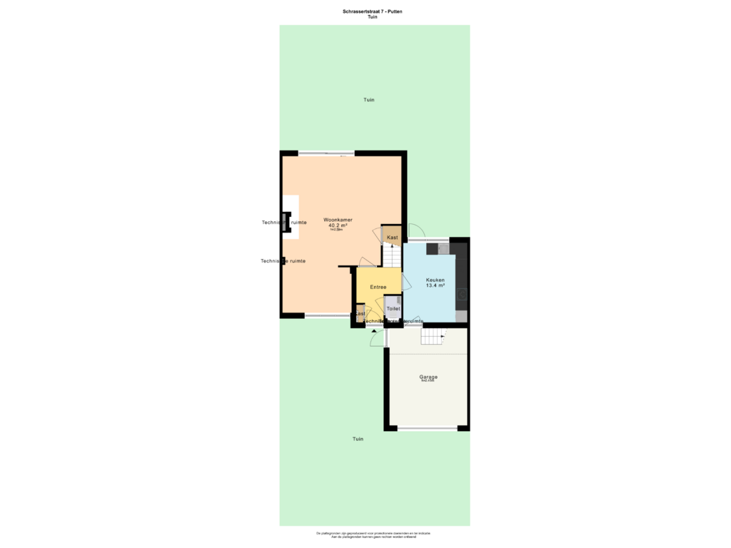 Bekijk plattegrond van TUIN van Schrassertstraat 7