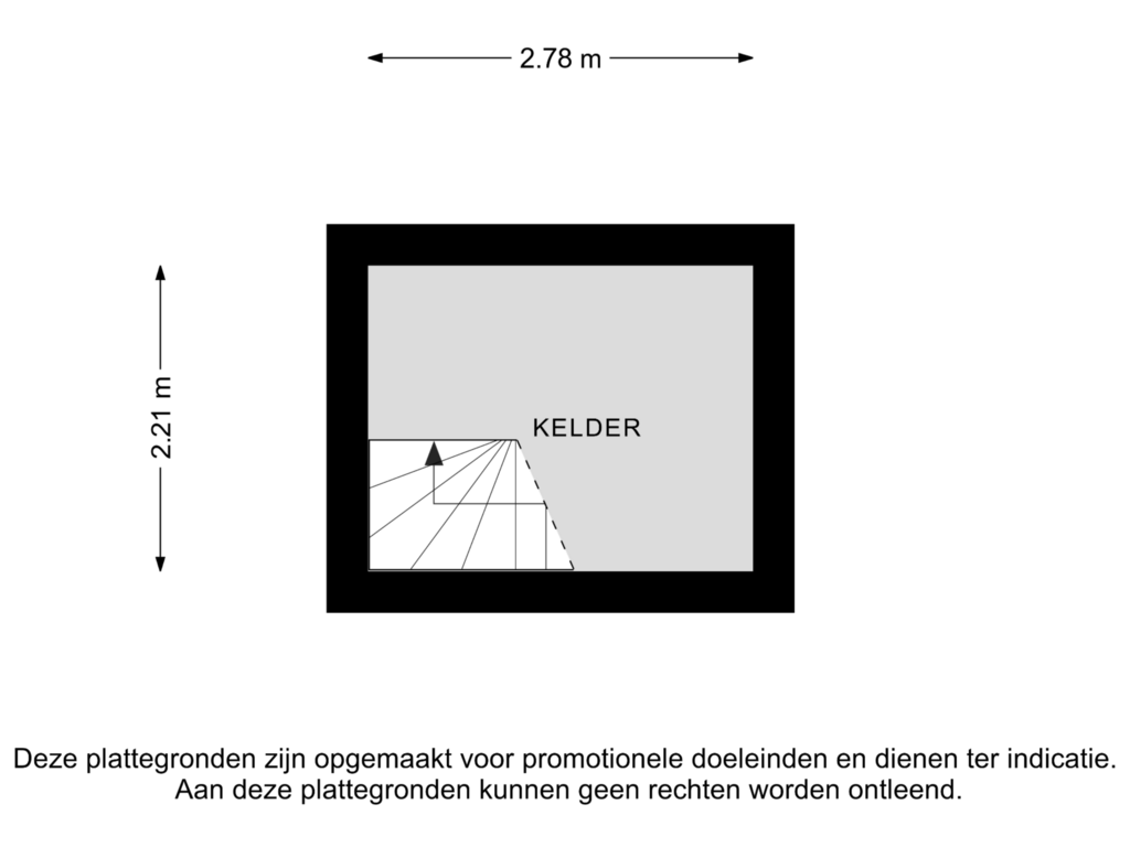 Bekijk plattegrond van KELDER van Rijnstraat 73