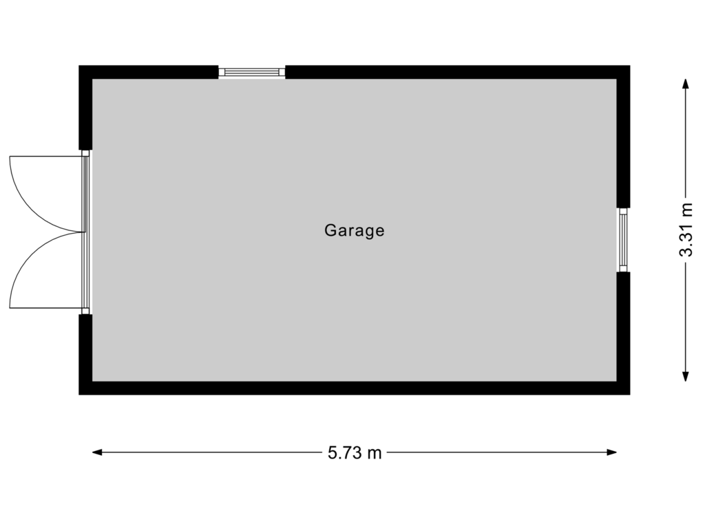 Bekijk plattegrond van Garage van Gouden Regenstraat 10