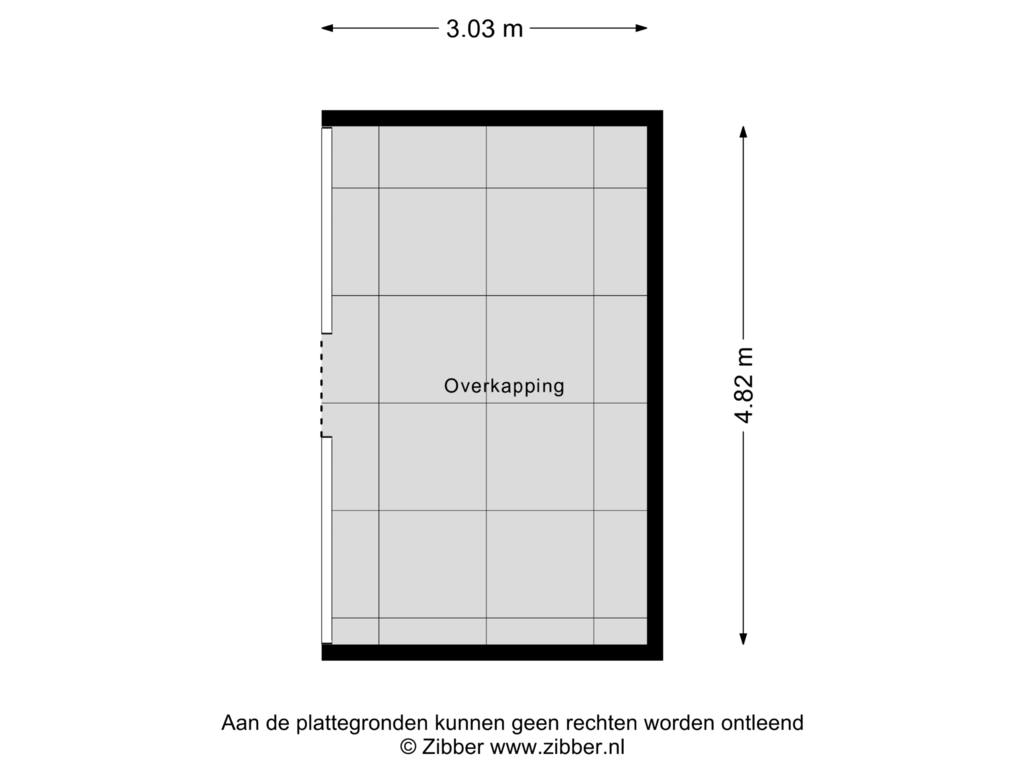 Bekijk plattegrond van Overkapping van Staringstraat 414