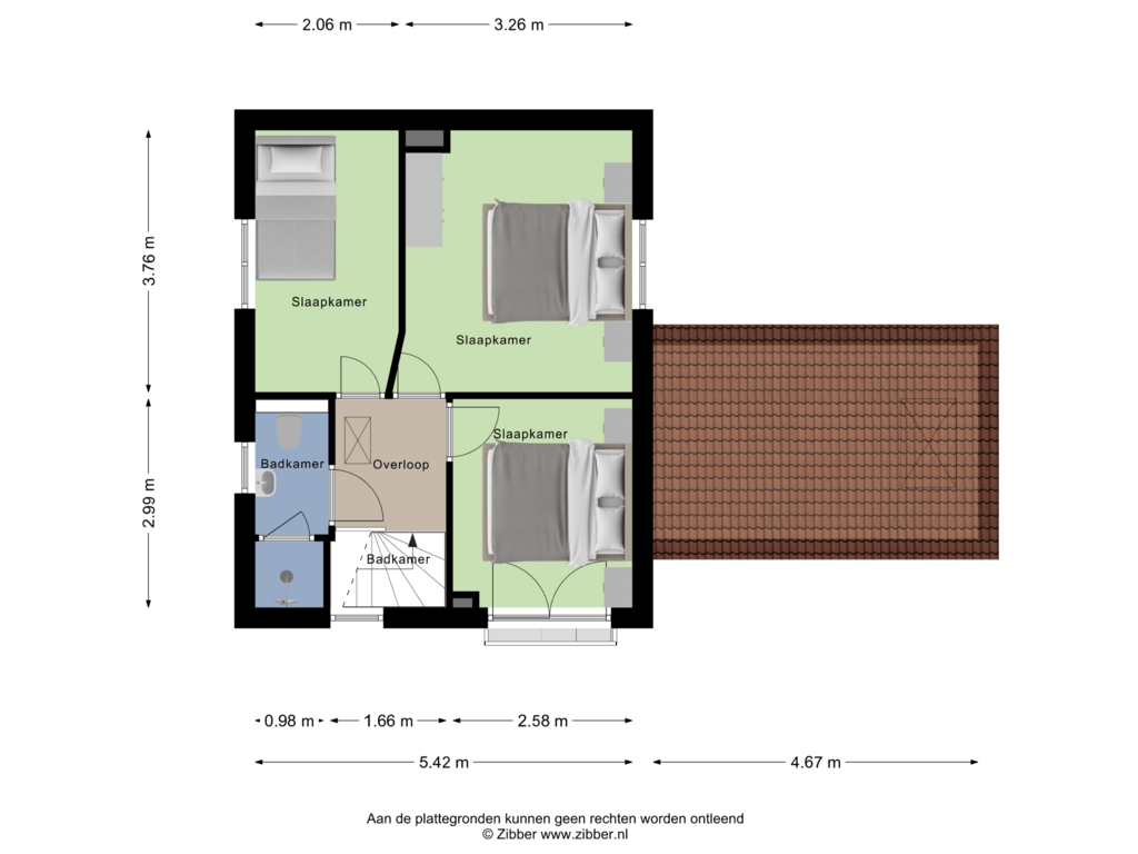 Bekijk plattegrond van Eerste verdieping van Apollostraat 15