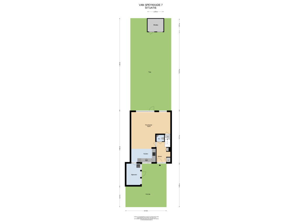 Bekijk plattegrond van Situatie van Van Speykkade 7