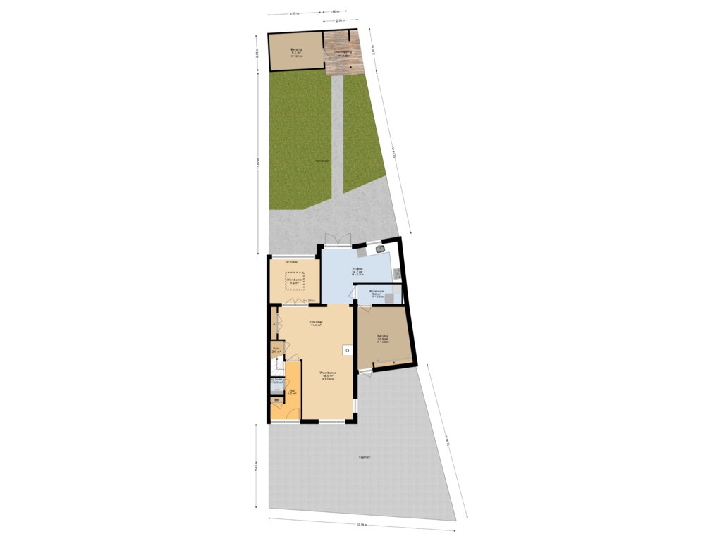 View floorplan of Situatie of Jasmijn 9