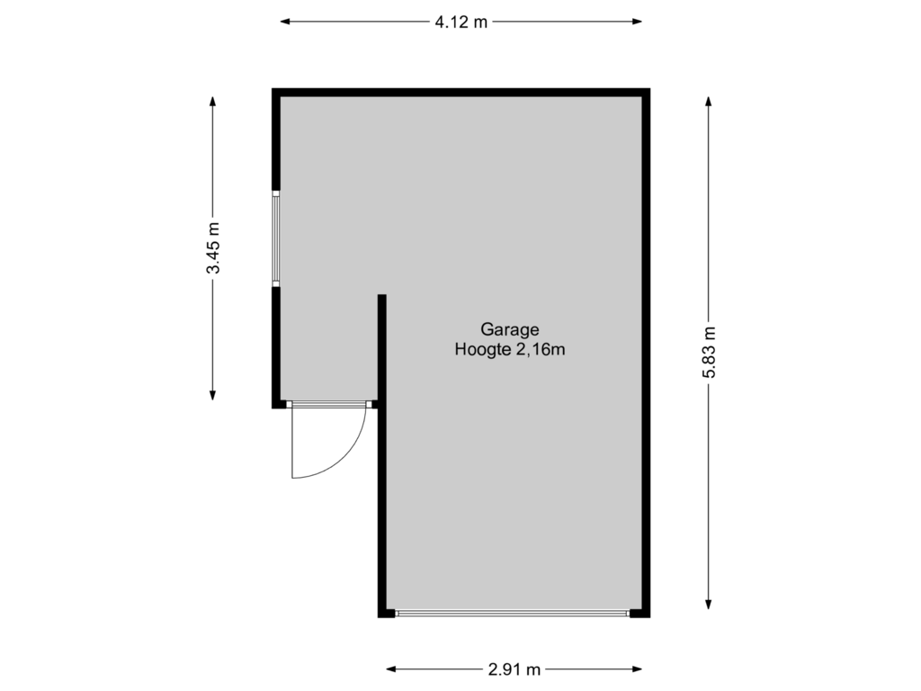 Bekijk plattegrond van Garage van van Ostadelaan 10