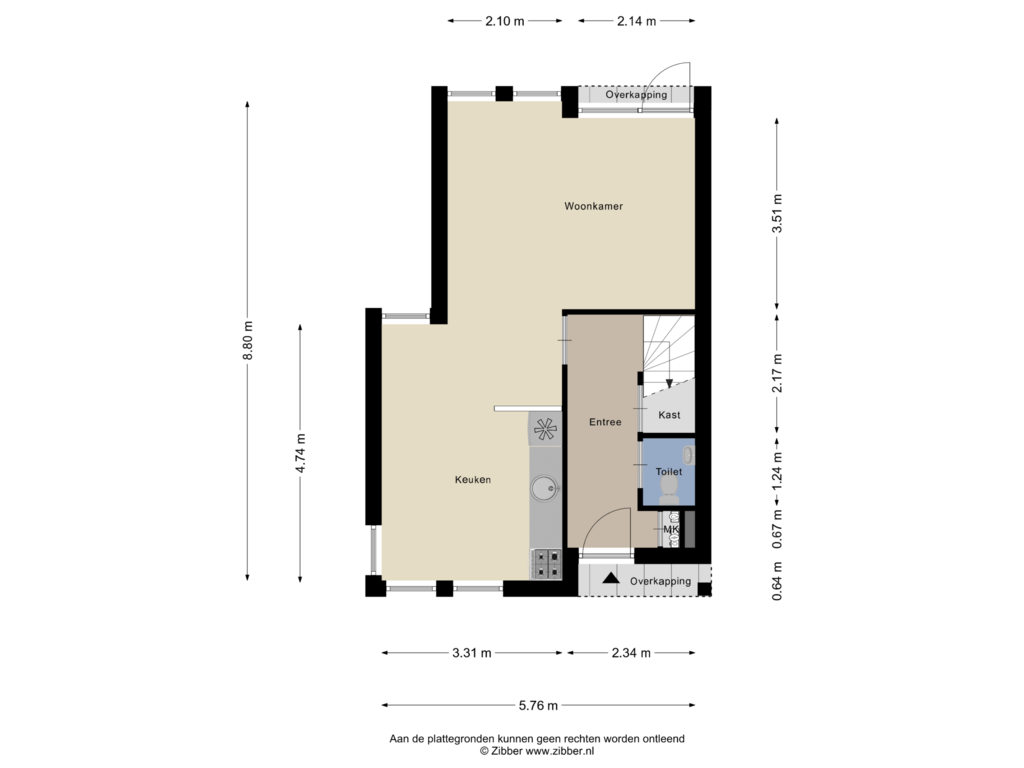 Bekijk plattegrond van Begane Grond van Kruisherenborch 61