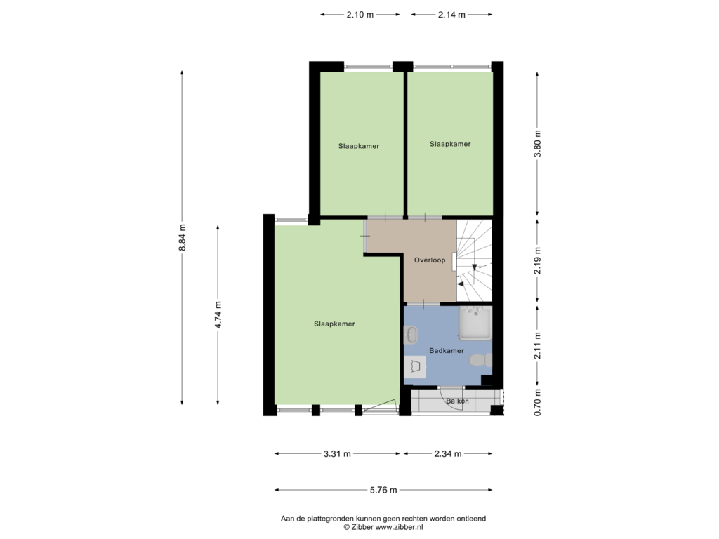 Bekijk plattegrond van Eerste verdieping van Kruisherenborch 61