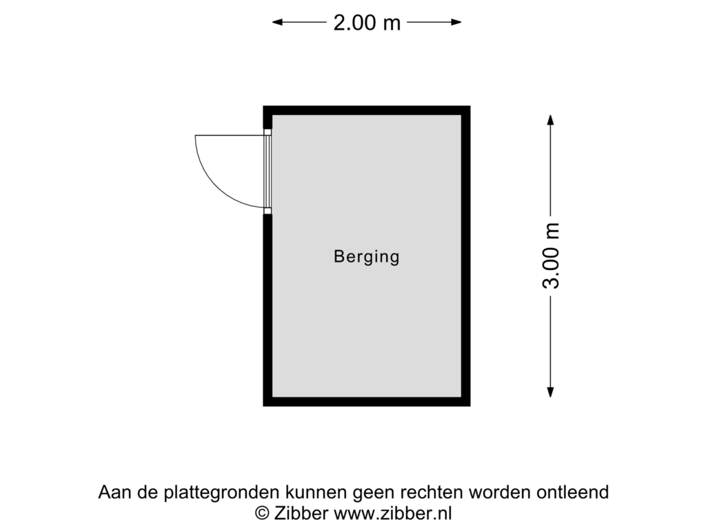 Bekijk plattegrond van Berging van Kruisherenborch 61