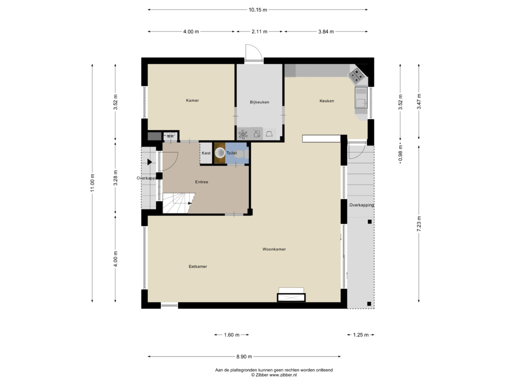 View floorplan of Begane Grond of Swalm 28