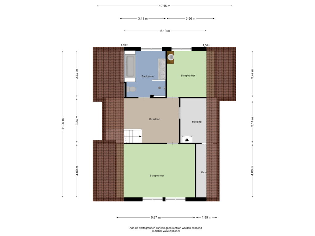 View floorplan of Eerste Verdieping of Swalm 28