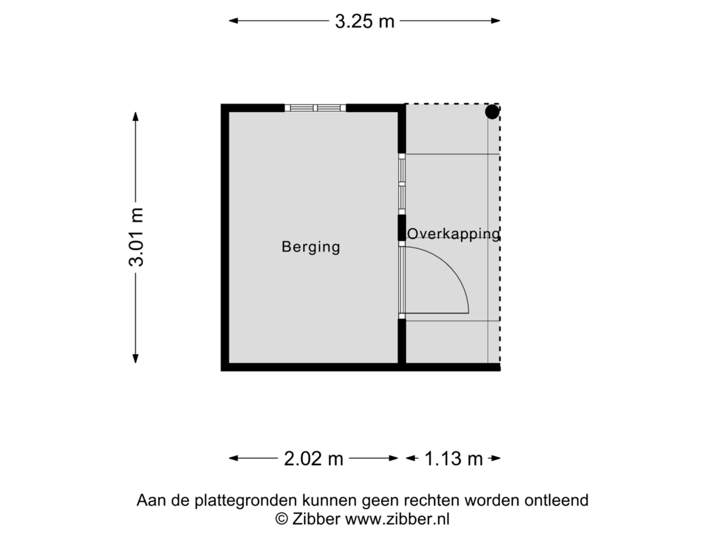 View floorplan of Berging of Swalm 28