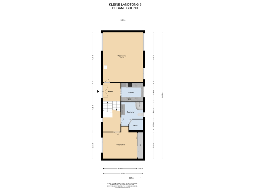 Bekijk plattegrond van Begane Grond van Kleine Landtong 9