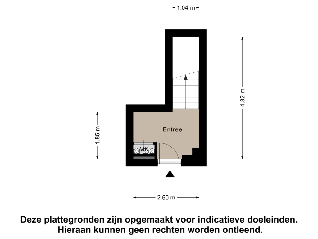 View floorplan of Begane Grond of Gebr. van Doornelaan 76-A