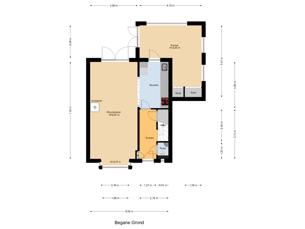 Bekijk plattegrond van Begane Grond van Brilliant Starstraat 61