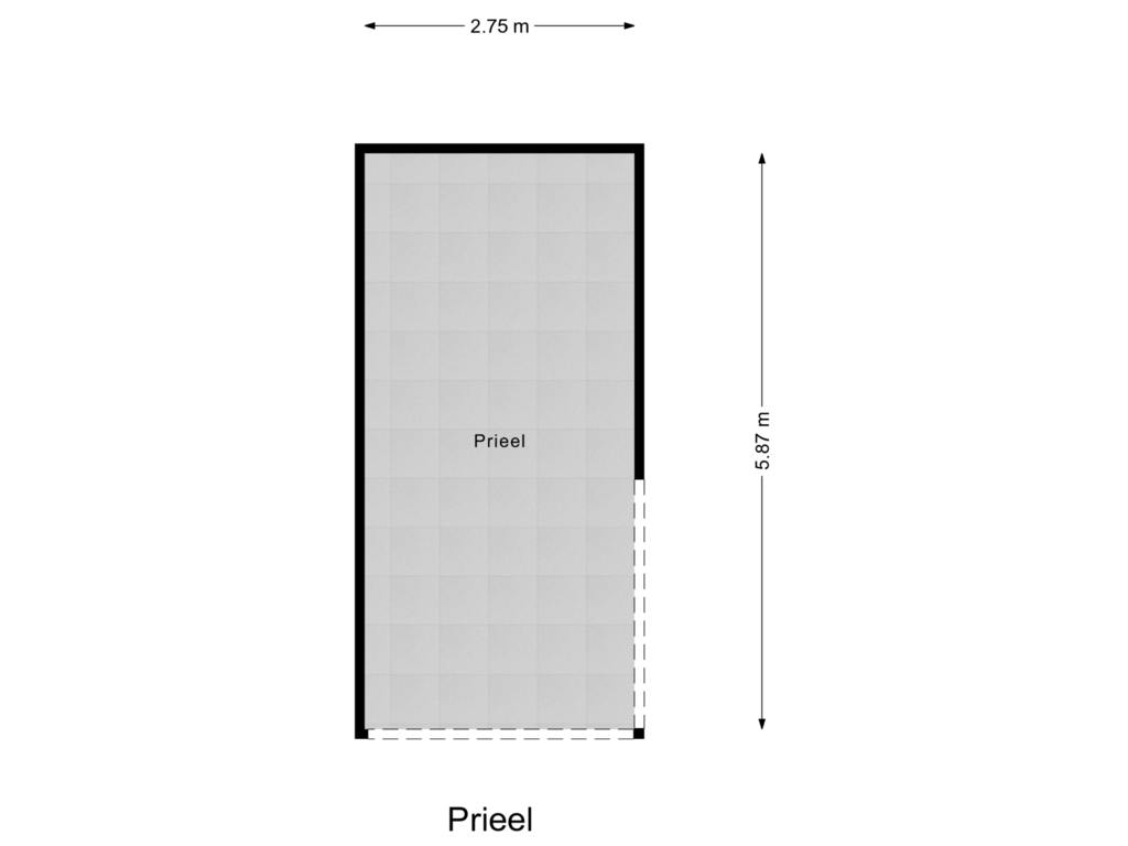 View floorplan of Prieel of Burghseweg 45