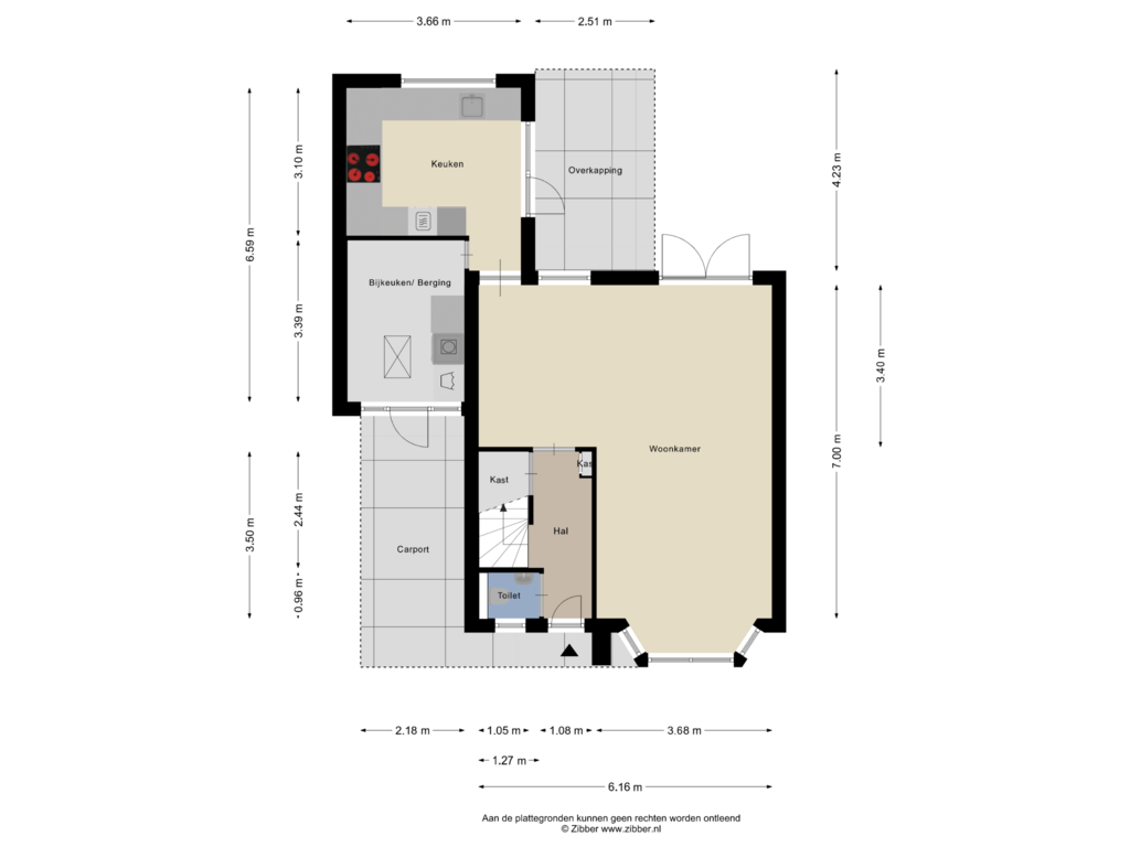 Bekijk plattegrond van Begane Grond van Lichtenbergseweg 53