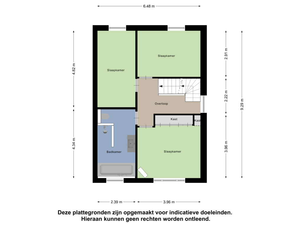 Bekijk plattegrond van Eerste Verdieping van St.-Christoffelstraat 54