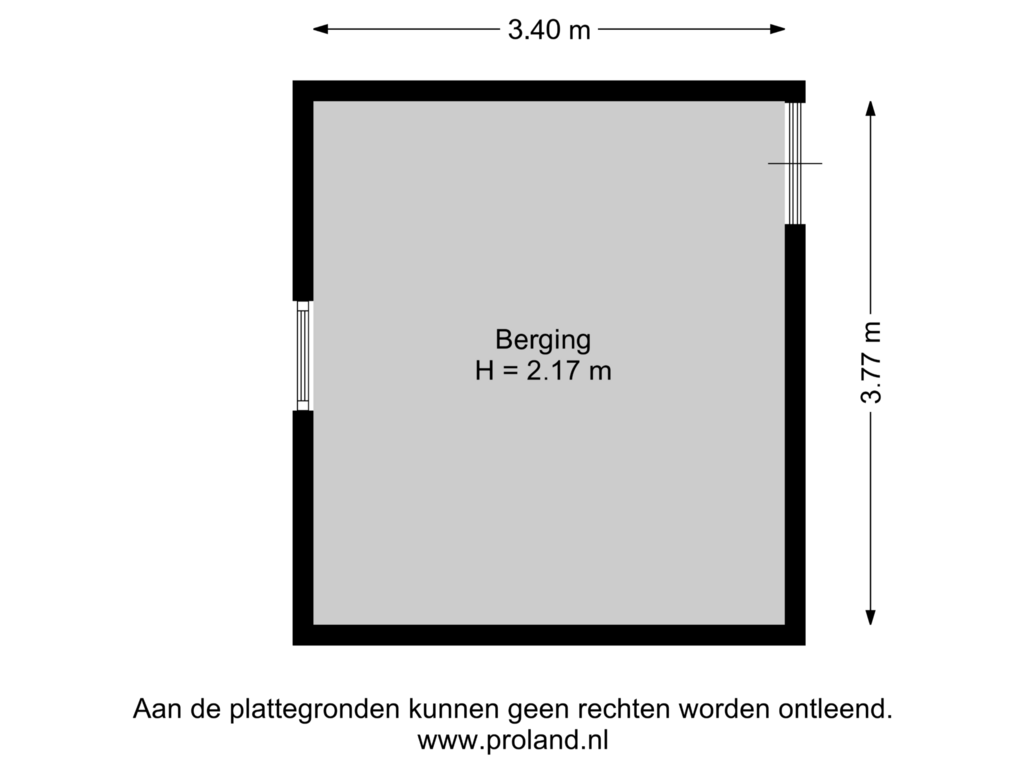 View floorplan of Berging of Bernhardlaan 37-3