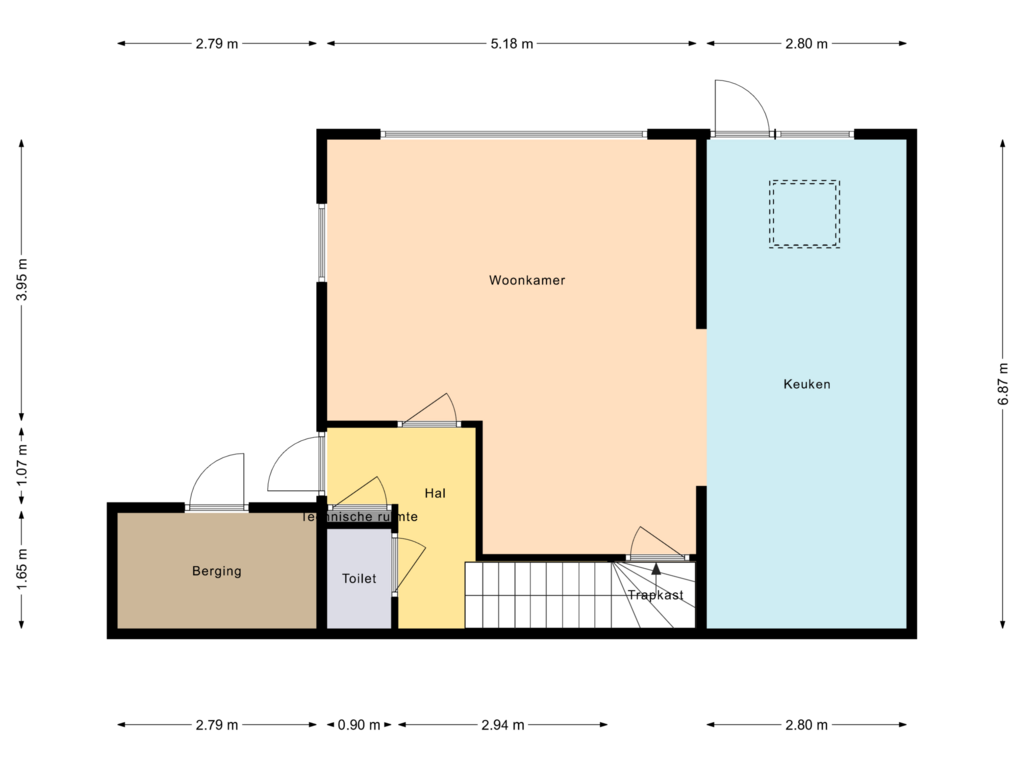 Bekijk plattegrond van Begane grond van Beukenlaan 239