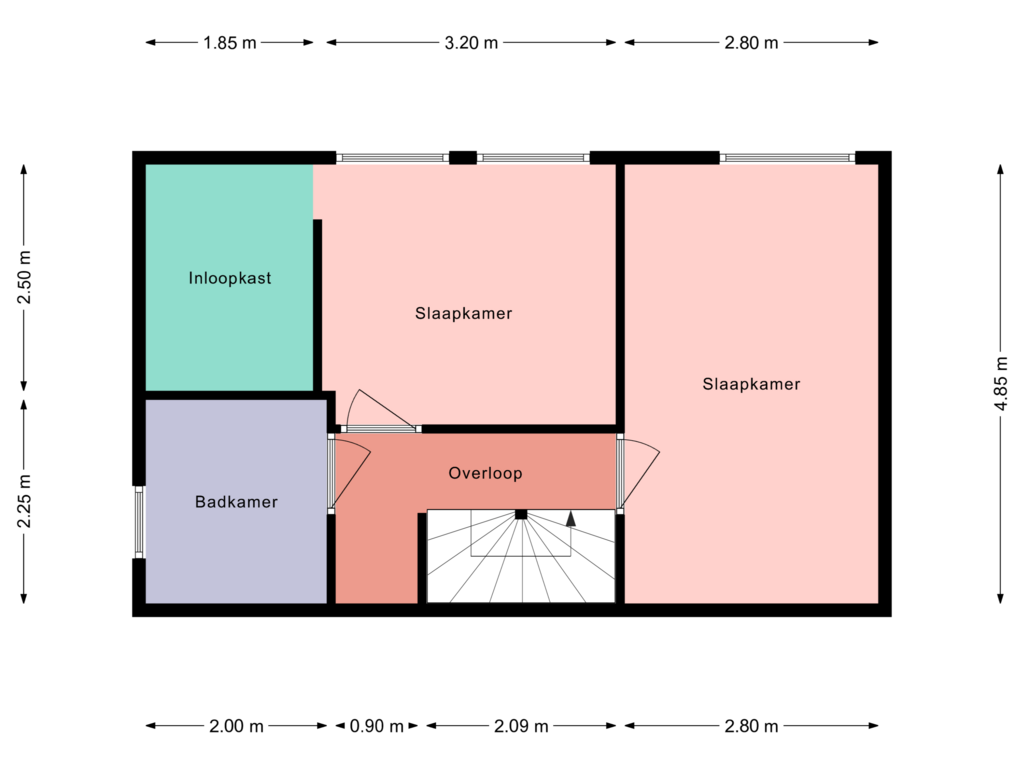 Bekijk plattegrond van 1e Verdieping van Beukenlaan 239