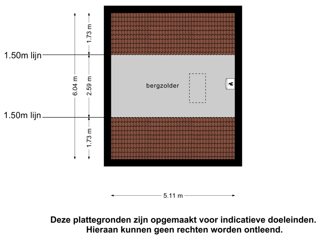 View floorplan of 2e verdieping of Nachtegaal 79