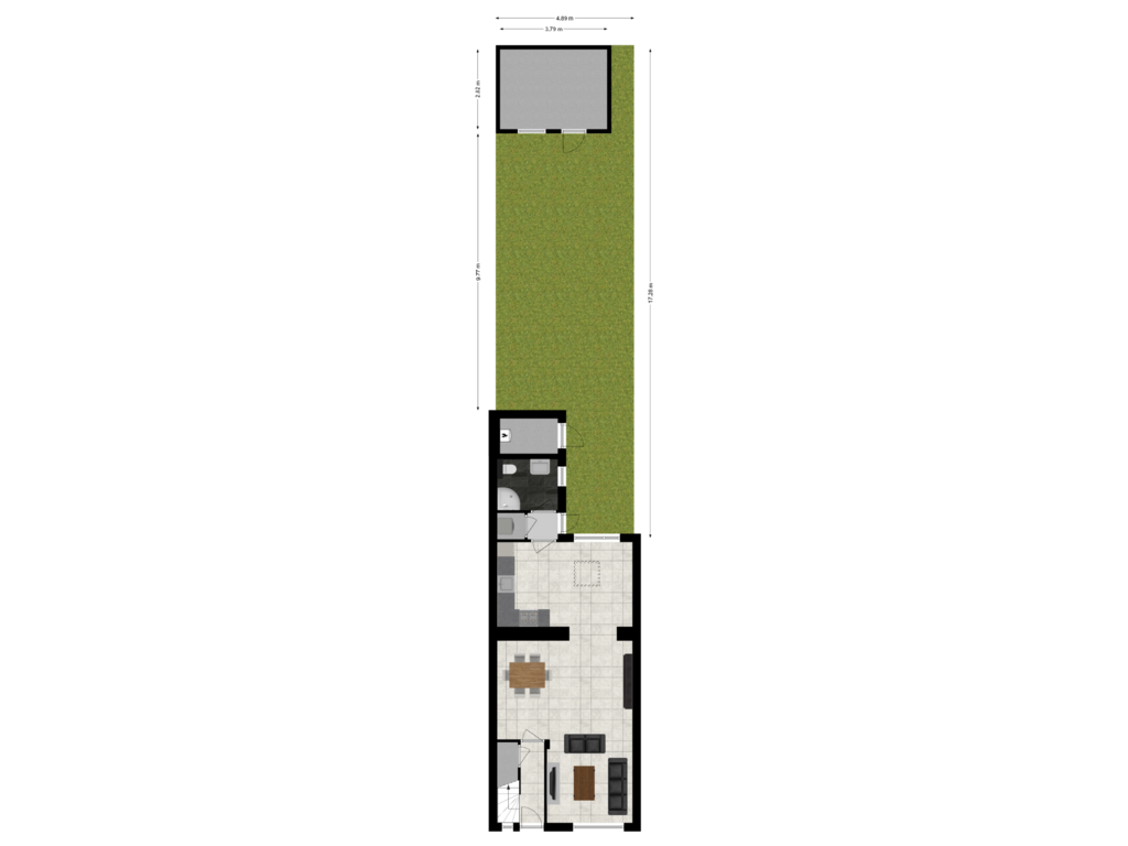 View floorplan of Situatie of Pretoriastraat 24