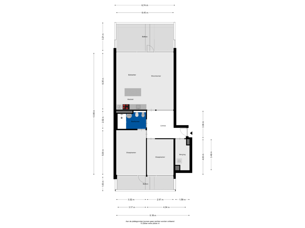 View floorplan of Appartement of Bomanshof 73