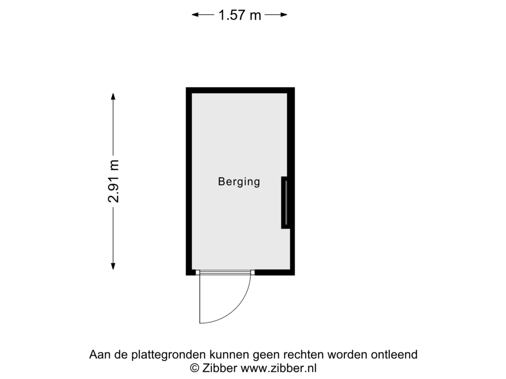 View floorplan of Berging of Bomanshof 73