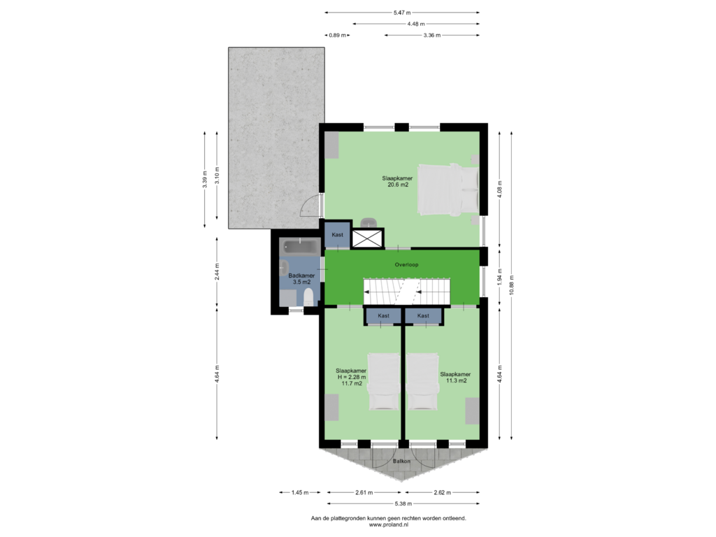 Bekijk plattegrond van 1e Verdieping van Timorstraat 20