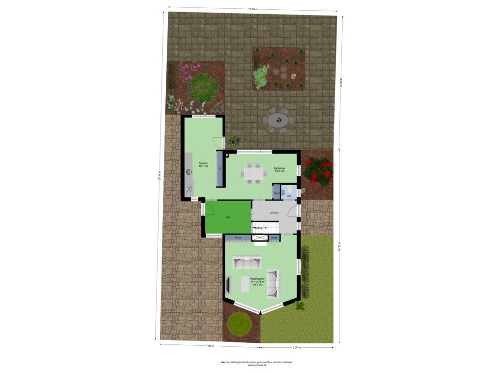 Bekijk plattegrond van Begane Grond Met Tuin van Timorstraat 20