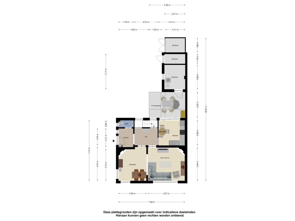 View floorplan of Begane Grond of Sint Hubertusstraat 27