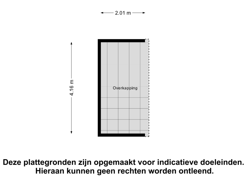 View floorplan of Overkapping of Sint Hubertusstraat 27