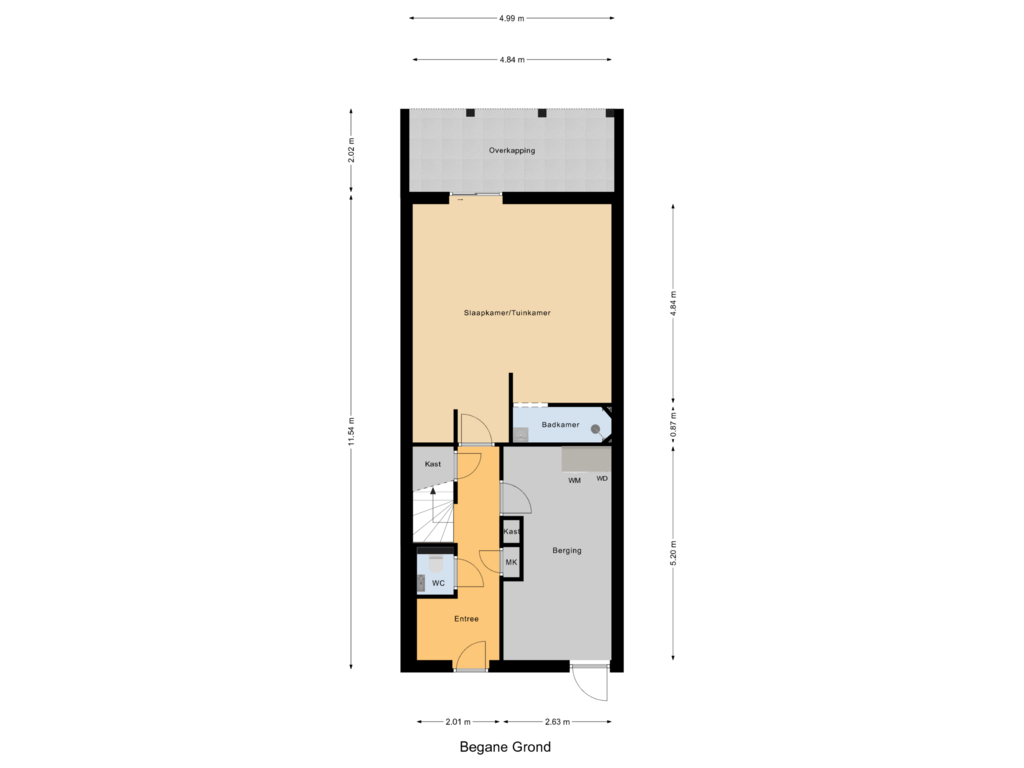 Bekijk plattegrond van Begane Grond van Douwes Dekkerlaan 24