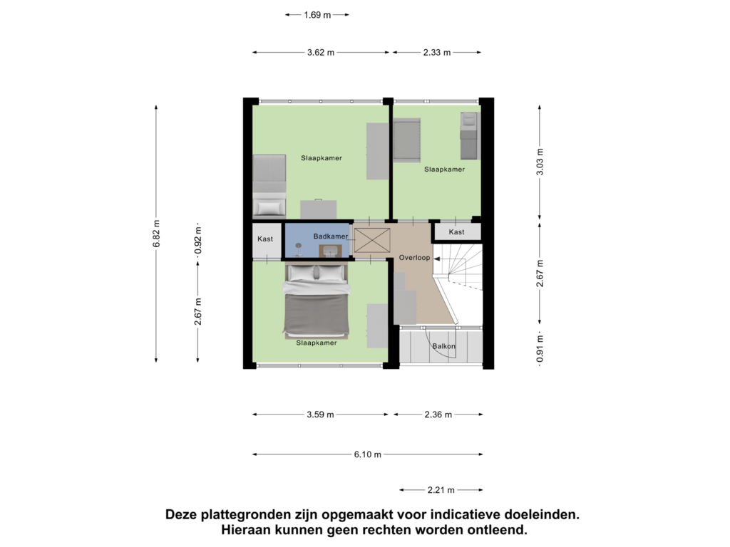 Bekijk plattegrond van Eerste Verdieping van Navostraat 8