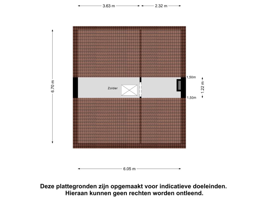 Bekijk plattegrond van Zolder van Navostraat 8