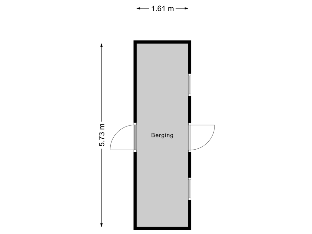 View floorplan of Berging of Mesdaglaan 16