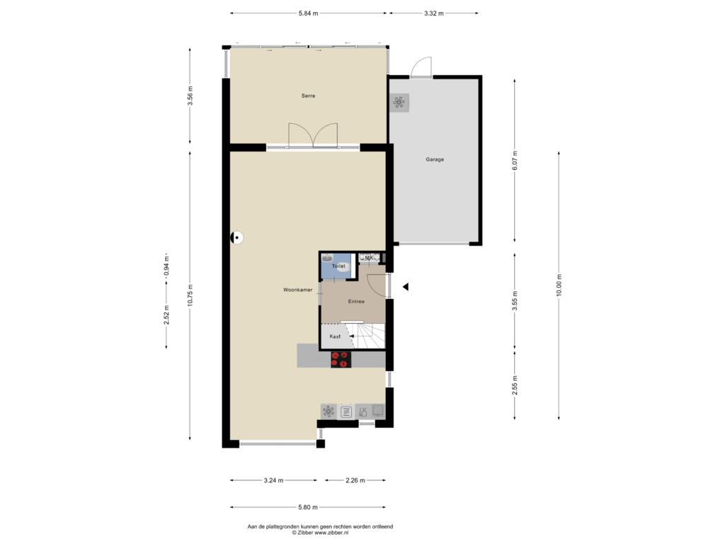 Bekijk plattegrond van Begane grond van Houtsingel 40