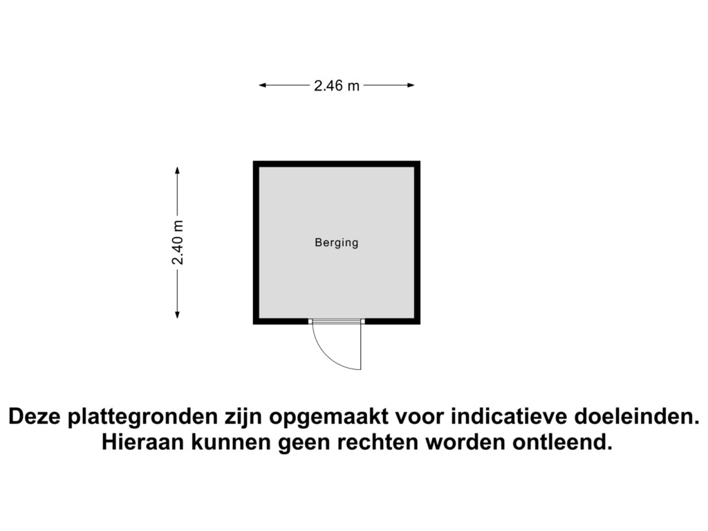 View floorplan of Berging of Sluiskade 54