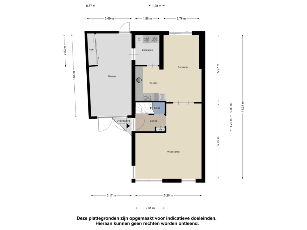 Bekijk plattegrond van Begane Grond van Slinger 13