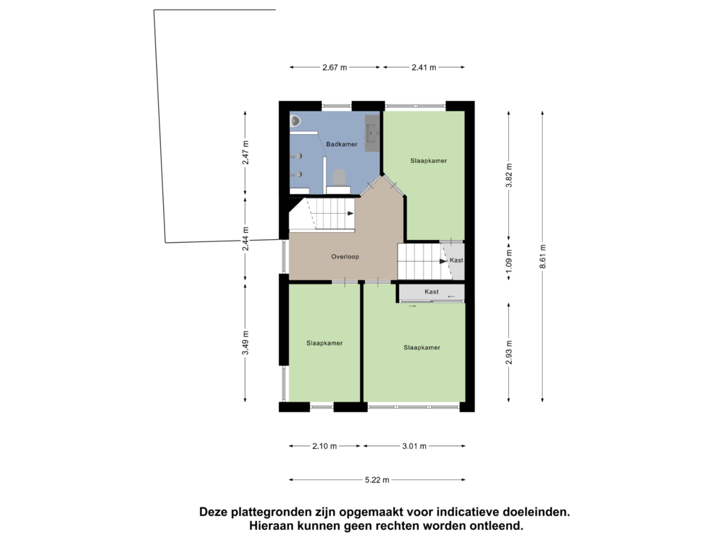 Bekijk plattegrond van Eerste Verdieping van Slinger 13