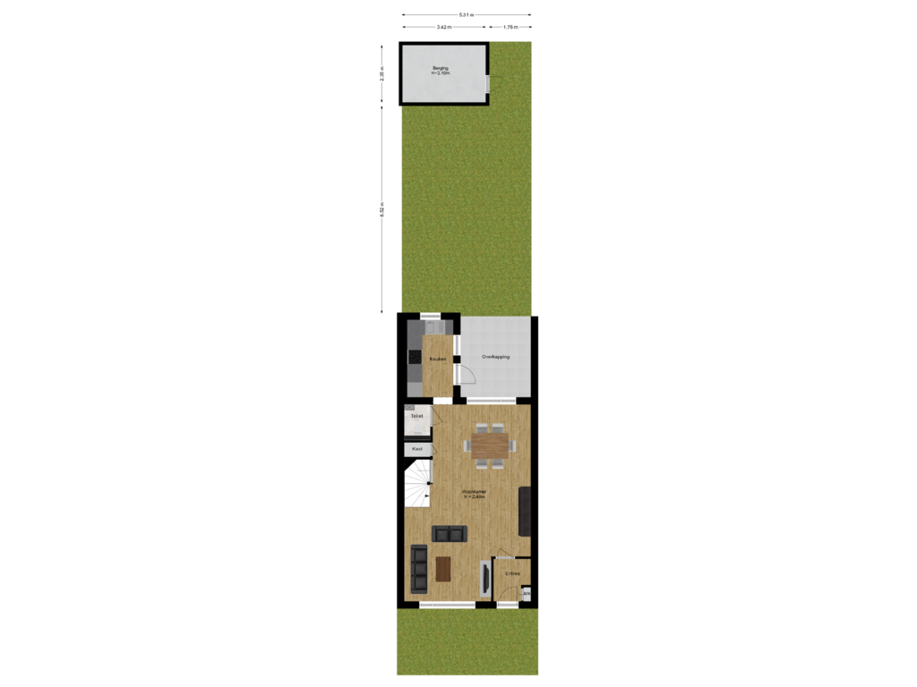 Bekijk plattegrond van Situatie van Dilleveld 60